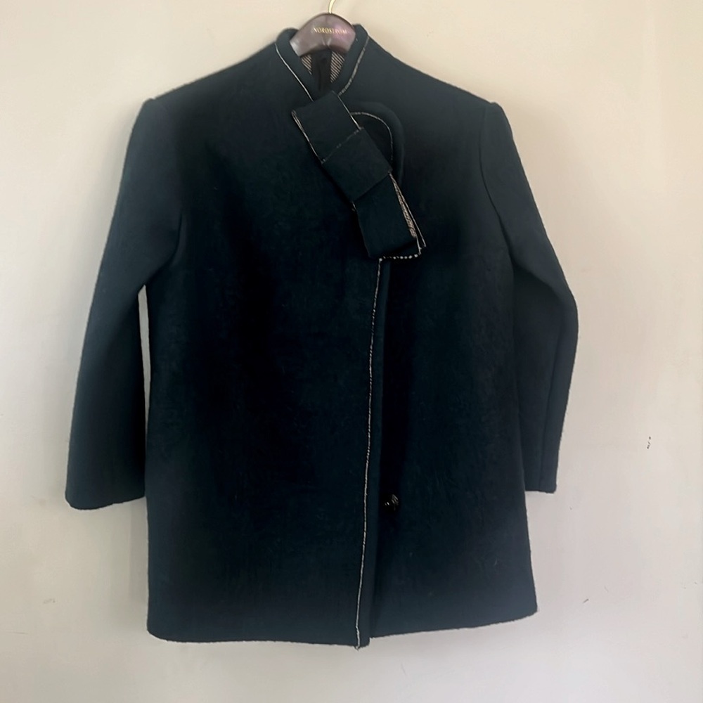 Samy fashion evolution coat dark green size 0 oversized fits size S frayedfrabic
